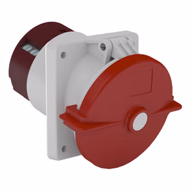 施耐德电气 380~415V 暗装斜体工业插座 (125A 6h IP67 4P 红)