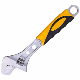 得力 塑柄管活两用扳手10"；DL0721（新旧交替，随机发货）