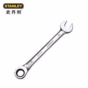 史丹利 公制精抛光双向棘开两用扳手13mm；85-936
