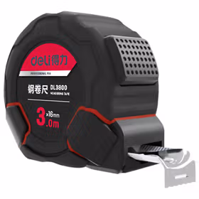 得力 钢卷尺自锁尼龙覆膜Ⅰ级   3mx16mm；DL3800