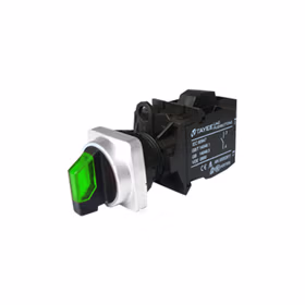 上海天逸电器 方形三位置旋钮,绿色,带灯；LA42XD3F-11/AC220V/G