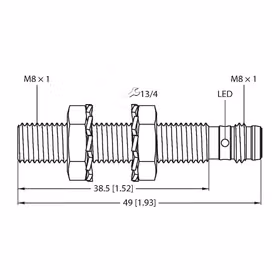图尔克(TURCK) 电感式传感器；BI1.5-EG08-AP6X-V1131