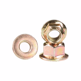 惠象 10级 金属锁紧六角法兰螺母 DIN6927压点 彩锌 1个 M18-2.5