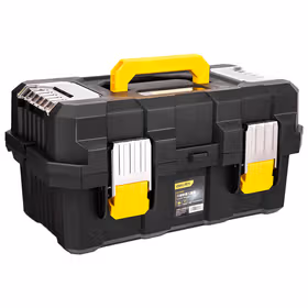 得力 加强折叠工具箱三层   21寸三层；DL432521