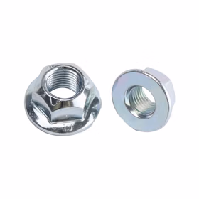 惠象 8级 金属锁紧六角法兰螺母（淬火） DIN6927压点 蓝白锌 1个 M6-1