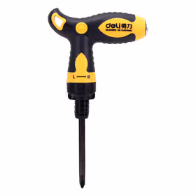 得力 T型两用棘轮螺丝批铬钒钢   6/PH2x160mm；DL626012