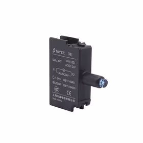 上海天逸电器 指示灯按钮附件,带灯片；TPB1D-VI-AC/DC110V/S