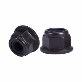 惠象 4级 非金属嵌件锁紧六角法兰螺母 DIN6926 黑锌 1个 M4-1