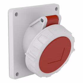 施耐德电气 380~415V 暗装斜体工业插座 (32A 6h IP67 5P 红)