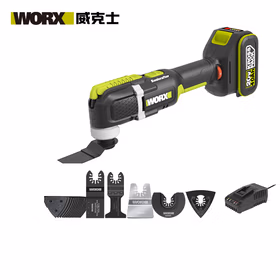 威克士20V万用宝切割机打磨机抛光机开槽机WE696裸机+4.0单电+2A充电器