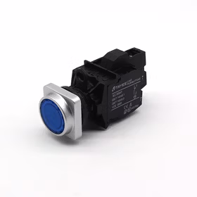 上海天逸电器 方形平头按钮,蓝色,带灯；LA42PDF-10/DC24V/S