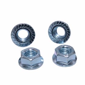 惠象 4级 六角法兰螺母 DIN6923 蓝白锌 1个 M5-0.8