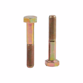 惠象 10.9级 细牙六角头螺栓（不去氢） GB /T 5785 半螺纹 彩锌 1个 M20-1.5*160