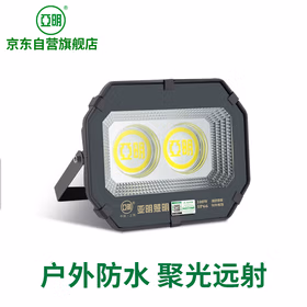 亚明 9090投光灯led射灯户外照明防水工业车间室外探照灯6500K白光100W