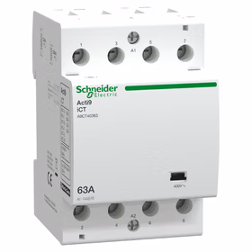 施耐德电气 标准接触器；iCT 4NO 220~240V 63A