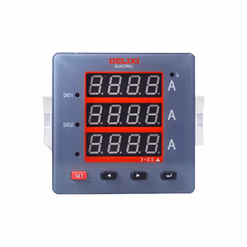 德力西电气 数显式电测量仪表；PA606L-42P4 5A 三相电流表