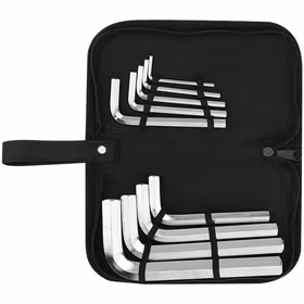 得力 标准平头内六角组套布包   9件套；DL3109