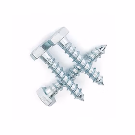 惠象 4.8级 六角头木螺钉 DIN571 全螺纹 蓝白锌 ST10-5*80