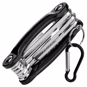 得力 英制折叠平头内六角组套铝合金架   9件套；DL230709Y