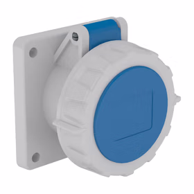 施耐德电气 200~250V 暗装直体工业插座 (16A 6h IP67 3P 蓝)