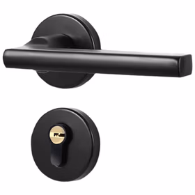 玛仕福 门锁 执手锁分体木门锁门把手锁 D款-雅黑（58mm锁体）