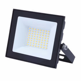 洛林led投光灯射灯户外庭院工厂照明灯室外探照灯强光IP66防水超亮广告灯 50W泛光灯白光6500K压铸铝