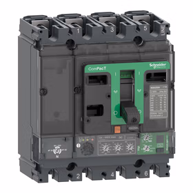 施耐德电气 断路器 ComPacT NSX250N, 50 kA (415 VAC), MicroLogic 4.2 Vigi 脱扣单元 250 A, 4P4D C25N44V250