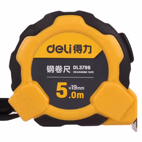 得力 钢卷尺自锁   5mx19mm；DL3796