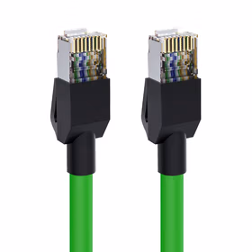 亨通贝尔 超六类高柔拖链工业网线 双屏蔽抗干扰 耐弯折 交换机/PLC/伺服电机专用 RJ45  HTRE-8003-1 1米