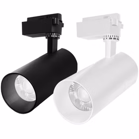 开尔照明（CARE）LED轨道灯 黑壳 轨道灯射灯节能店铺商用cob防眩光射灯 入户玄关走廊灯 30W 白光