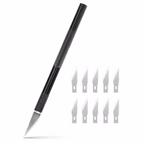 得力 铝合金柄雕刻刀   145mm；DL359101B