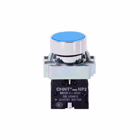 正泰 不带灯按钮,蓝色 金属头；NP2-BA61