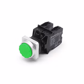 上海天逸电器 方形凸头按钮,绿色；LA42TF-10/G