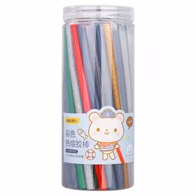 得力 热熔胶棒 彩色 7x140mmx55支；DL390055C