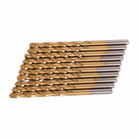 世达 10件套高速钢全磨制镀钛麻花钻6.0MM  52160A