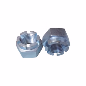 惠象 8级 六角开槽螺母皇冠型（淬火） DIN935B 蓝白锌 1个 M30-1.5