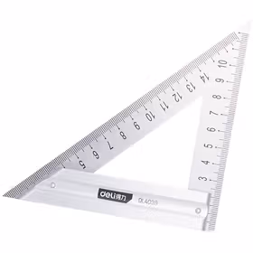 得力 三角尺铝型材   150mm；DL4039