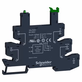 施耐德电气 固态继电器附件,弹簧接线插座 5-24V DC ；SSLZRA1
