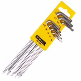 史丹利 8件长L形中孔花型扳手组套；92-624