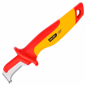 得力 绝缘钩镰型电缆刀   180mm；DL515180