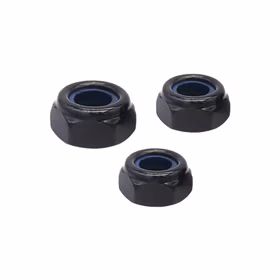 惠象 4级 非金属嵌件六角锁紧螺母（厚度4.8，对边8） DIN985 发黑 1个 M5-0.8