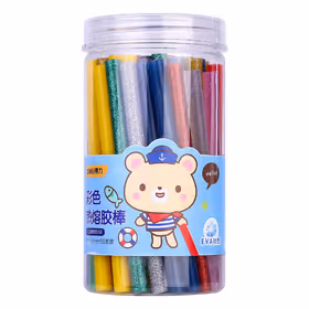 得力 热熔胶棒 彩色 7x100mmx55支；DL390055B