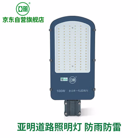 亚明 LED路灯头新农村超亮户外高杆道路照明灯市政工程专用路灯 IP66防水等级100W