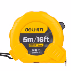得力 钢卷尺公英制   5mx19mm；DL9005Y