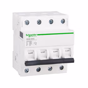 施耐德万高 SPD专用后备保护装置；iSCB2 80H2 4P