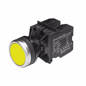 上海天逸电器 方形平头按钮,黄色,带灯；LA42PSDF-22/DC24V/Y