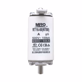 茗熔 方管刀型触头熔断器；NT00 gG 500V/690V/25A