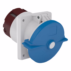 施耐德电气 200~250V 暗装斜体工业插座 (125A 6h IP67 3P 蓝)