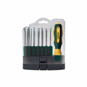 世达 16件可换头螺丝批组套；09346