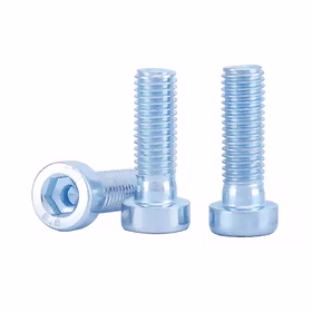 惠象 8.8级 内六角薄圆柱头带导向孔机螺钉 DIN6912 半螺纹 蓝白锌 M16-2*120